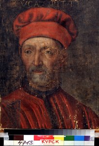 Portrait du riche banquier florentin Luca Pitti (1394-1472) - Florentine School