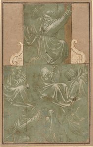 Études de Saint François à genoux et autres figures