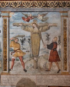 Détail de la Crucifixion de Sainte Julia