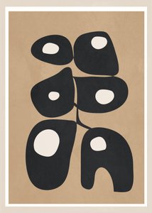 Abstrait organique du milieu du siècle - Flow Line