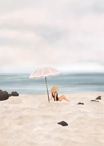 Une scène de plage sereine