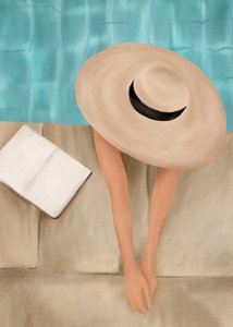 Détente estivale au bord de la piscine