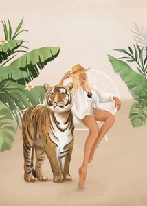 La femme tigre tropical
