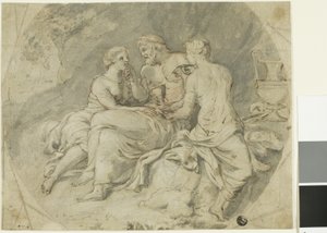 Loth et ses filles - Follower of Charles Le Brun