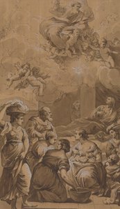 Naissance de la Vierge - Follower of Francesco Fontebasso