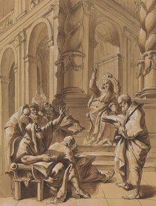 Le Christ parmi les docteurs - Follower of Francesco Fontebasso
