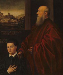 Andrea Renier et son fils Daniele - Follower of Jacopo Tintoretto