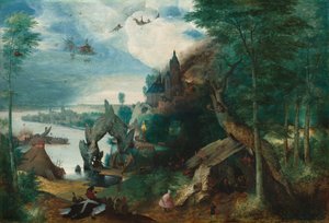 La tentation de Saint Antoine - Follower of Pieter Bruegel the Elder