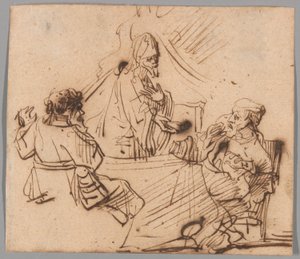 Le souper à Emmaüs - Follower of Rembrandt van Rijn