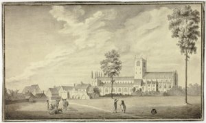 Ancienne église abbatiale - Follower of Samuel Hieronymus Grimm