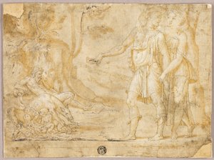 Faustulus et Merentia découvrent Romulus et Rémus - Fontainebleau School