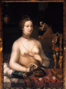 La dame à sa toilette Peinture de l