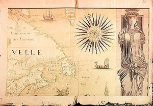 Carte de la Nouvelle-France (Canada) 1699