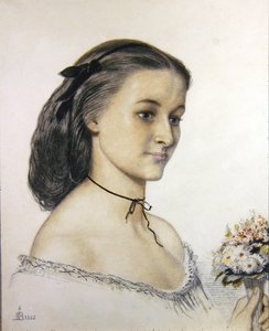 Portrait de Mlle Louie Jones - Ford Madox Brown
