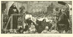 Le procès de Wyclif - Ford Madox Brown