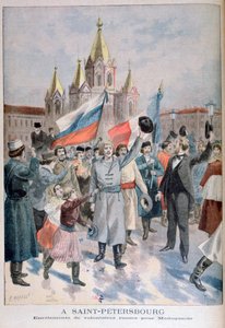 Enrôlement de volontaires russes pour Madagascar, Saint-Pétersbourg, 1895