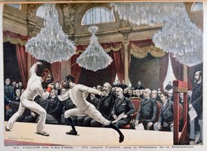 Escrime devant le Président de la République, Palais de l