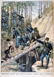 Manœuvres militaires françaises dans les montagnes des Vosges, 1896 - Fortuné Méaulle