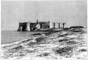 Île de Djerba, château près de Humt Suk, Tunisie, c1890