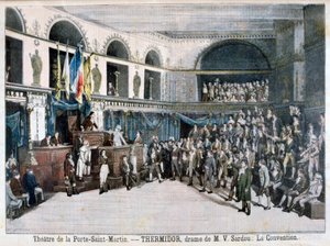 La Convention, scène de Thermidor, au Théâtre de la Porte Saint-Martin, Paris, 1896