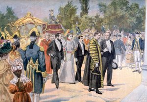 Le maire de Londres visitant Bordeaux, France, 1895