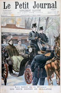 Les deux reines de Hollande visitant Paris, France, 1898 - Fortuné Méaulle