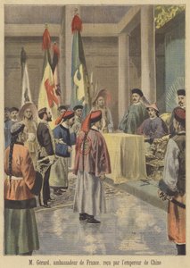 Auguste Gérard, ambassadeur de France en Chine, reçu par l