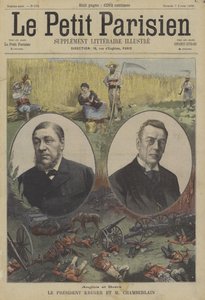 Britanniques et Boers : le président Kruger du Transvaal et Joseph Chamberlain, secrétaire d