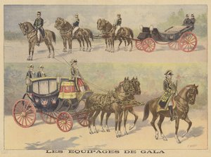 Voitures utilisées par le tsar et la tsarine de Russie lors de leur visite en France