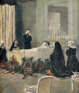 Cécile Carnot sur son lit de mort