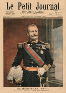 Hôtes français, Sa Majesté Carlos I, Roi du Portugal, illustration de couverture de 