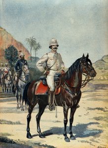 Le général Joseph Gallieni à Madagascar en 1899 (Gravure)