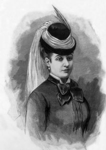Marie Regnault, femme victime du crime de la rue Montaigne à Paris en 1887 (gravure) - Fortune Louis Meaulle