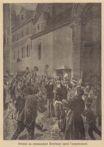 Ovation pour le major Esterhazy après son acquittement - Fortune Louis Meaulle