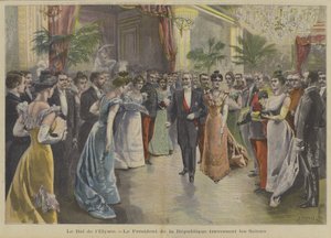 Le président Loubet de France à un bal au palais de l