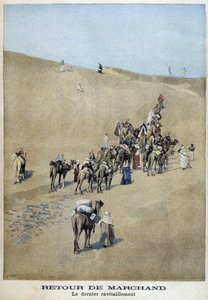 Retour de la Mission Marchand : le dernier ravitaillement - dans « Le Petit Journal » du 16/04/1899 - Fortune Louis Meaulle