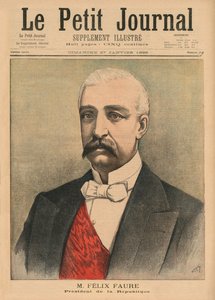 Felix Faure, Président de la République Française, illustration de couverture de 