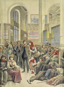 Émigrants italiens à la Gare Saint-Lazare, de 