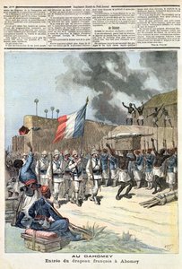 Le Drapeau français entrant à Abomey, de 