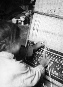 Le tisserand de tapis, Gyantsé, Tibet