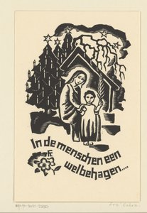 Carte de Noël pour 1933 de Bernard W.M. Ottevanger