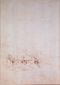 Une ferme parmi les arbres (verso) - Fra Bartolomeo
