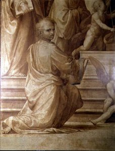 Le Grand Retable du Conseil, détail (jeune saint agenouillé) - Fra Bartolomeo