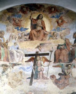 Le Jugement Dernier, détail représentant le Christ en majesté - Fra Bartolomeo