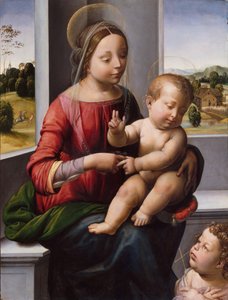Madone et enfant avec le jeune Saint Jean-Baptiste, vers 1497 - Fra Bartolomeo