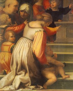 Notre-Dame de la Miséricorde par Bartolomeo della Porta dit Fra Bartolomeo (1472-1517), détail - Fra (1472 1517) Bartolomeo