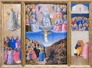 Triptyque (ascension, jugement dernier, pentecôte) - Fra (c.1387 1455) Angelico