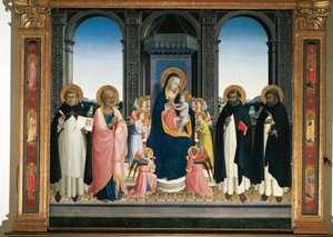 Retable de Fiesole : Vierge à l