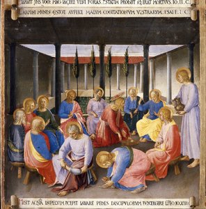 Le lavement des pieds, Vie du Christ, Armadio degli Argenti - Fra  Angelico