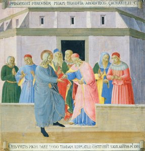 Judas recevant la récompense, panneau de l